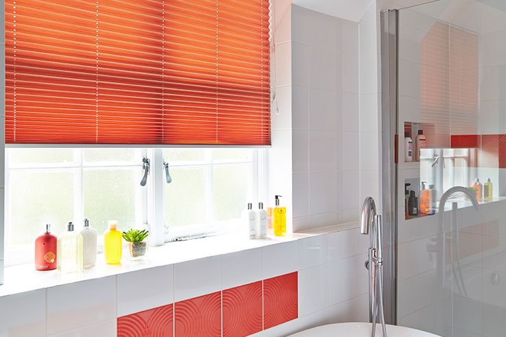 Orange Pleated Blinds | Made to Measure in the UK | Hillarys™
