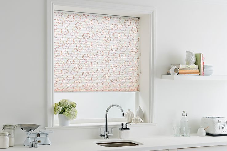 Red Pleated Blinds MadetoMeasure in the UK Hillarys™