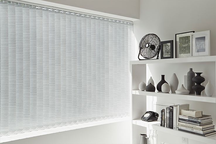 Black Vertical Blinds MadetoMeasure in the UK Hillarys™