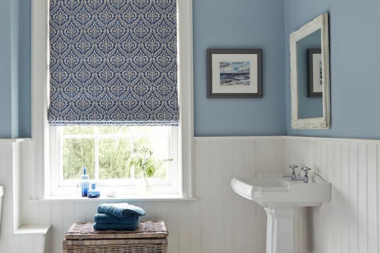 Blue Roman Blinds | Made-to-Measure in the UK | Hillarys™