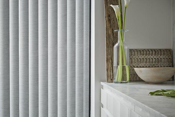 Grey Vertical Blinds MadetoMeasure in the UK Hillarys™