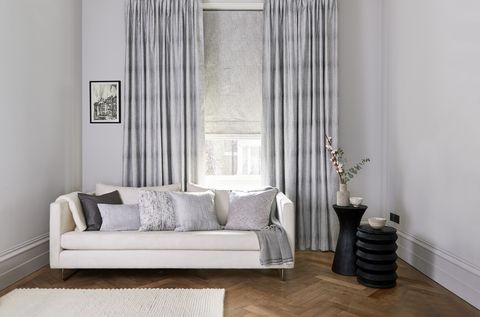 Striped Curtains Made To Measure In The Uk Hillarys Striped Curtains Made To Measure In, Grey Curtains For Living Room