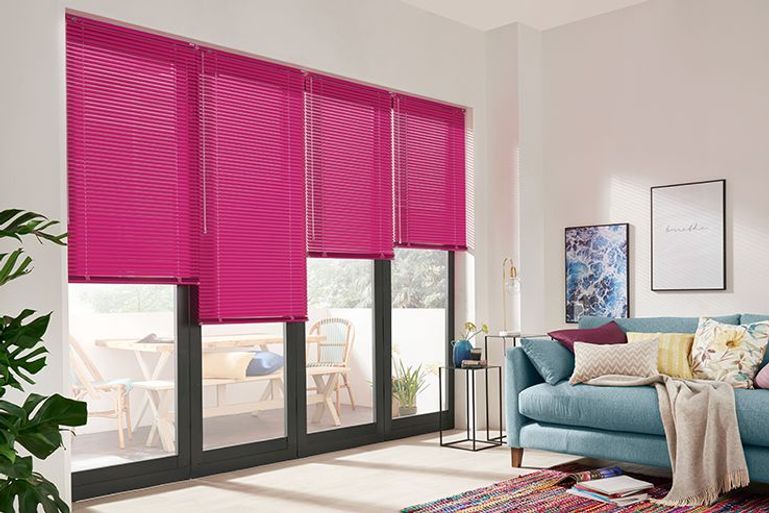 Pink blinds Made to Measure Pink Metal Blinds