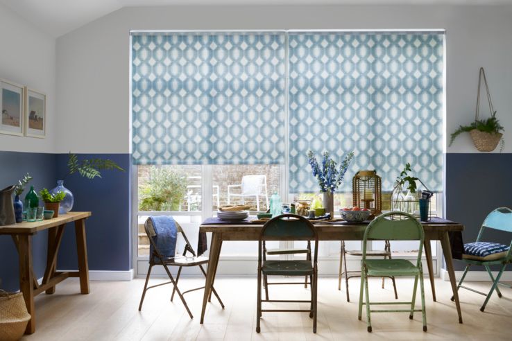 Blinds for store bifold doors