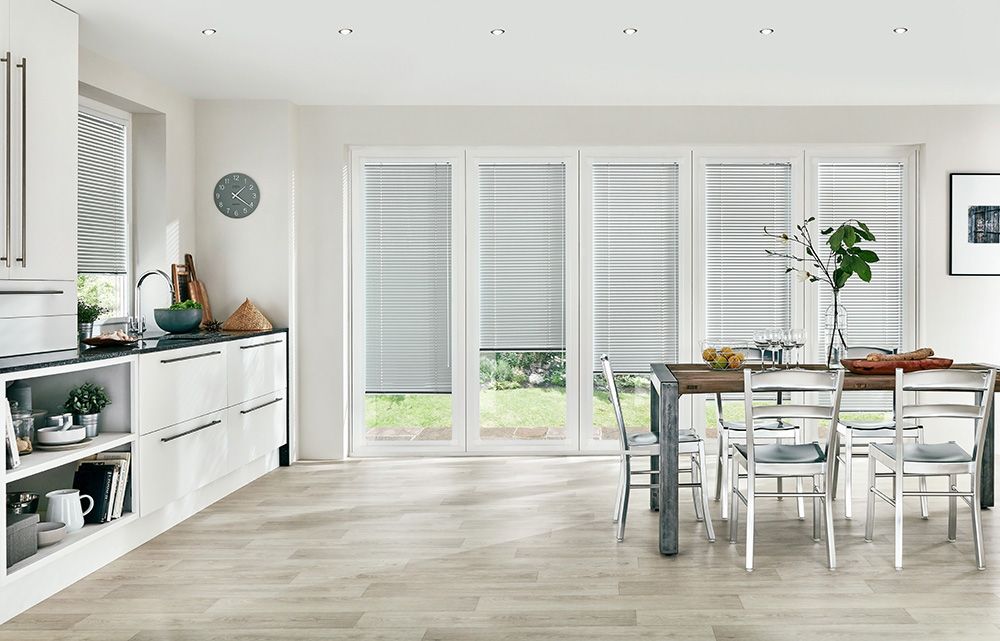 PERFECT FIT PLEATED BLINDS FOR CONSERVATORY WINDOWS & DOORS MUSTARD 