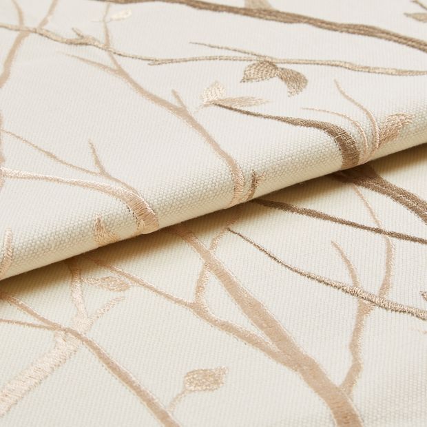 Folded swatch photography of a Pyrus Cream Roman Blind