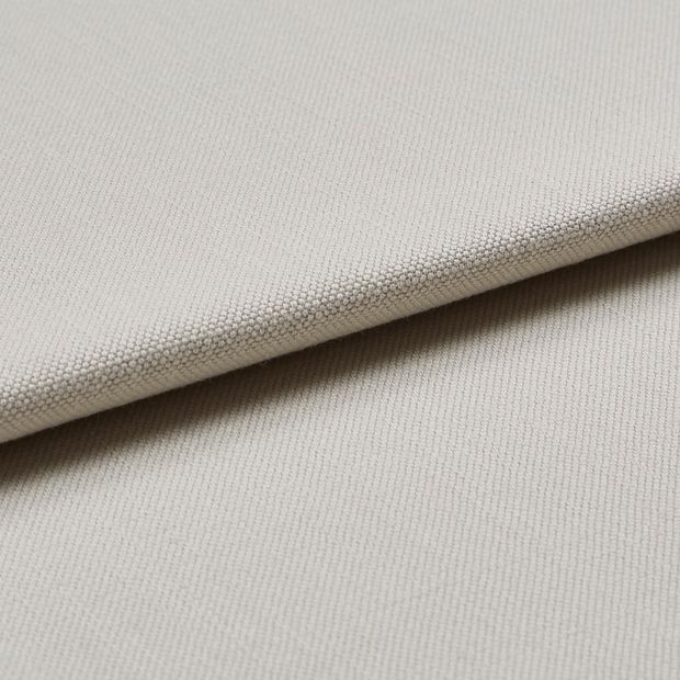 White coloured fabric swatch which is folded over