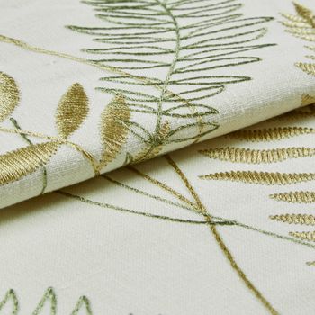 Folded swatch photography of a Fern Green Roman Blind