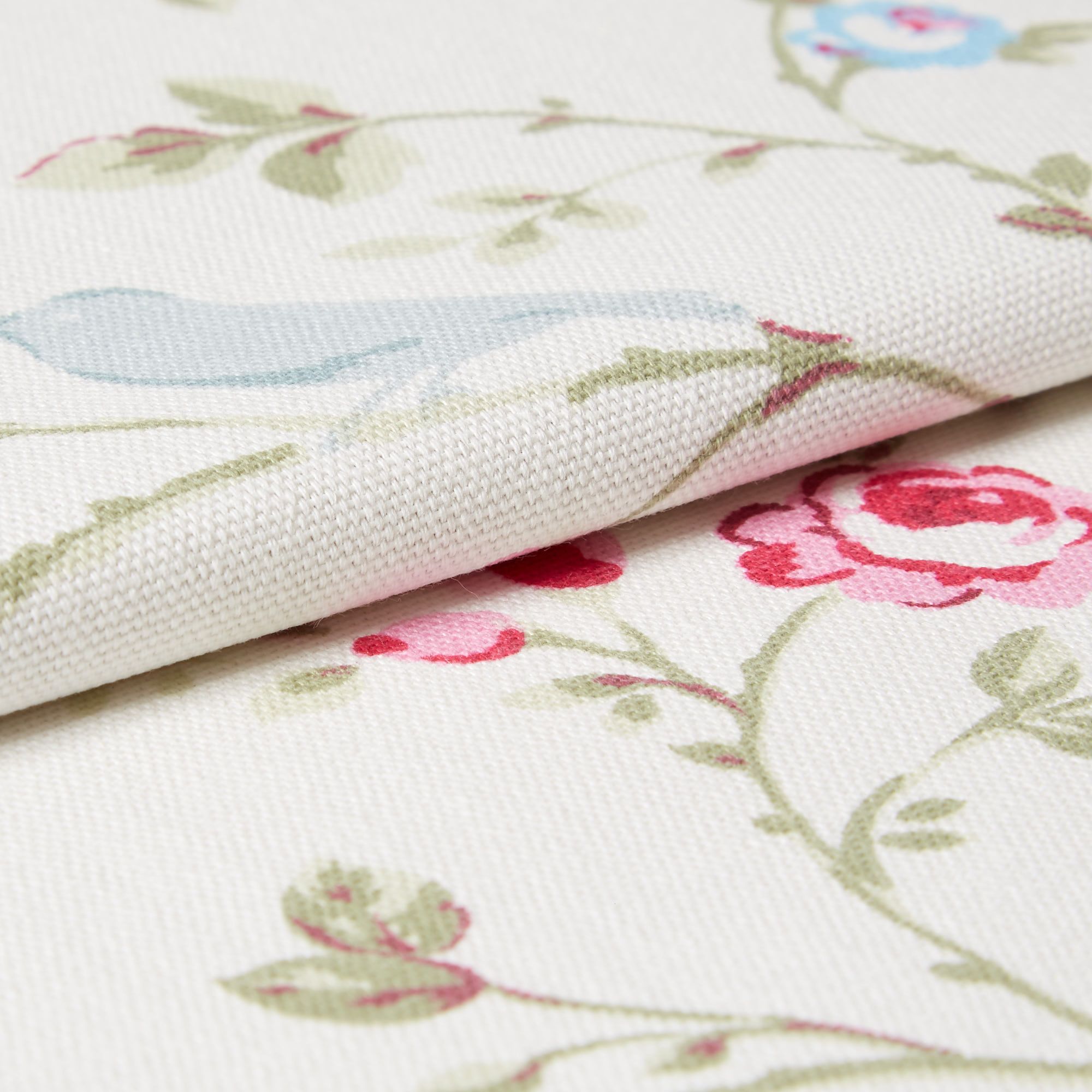 Birdsong Summer Roman Blind and Curtain