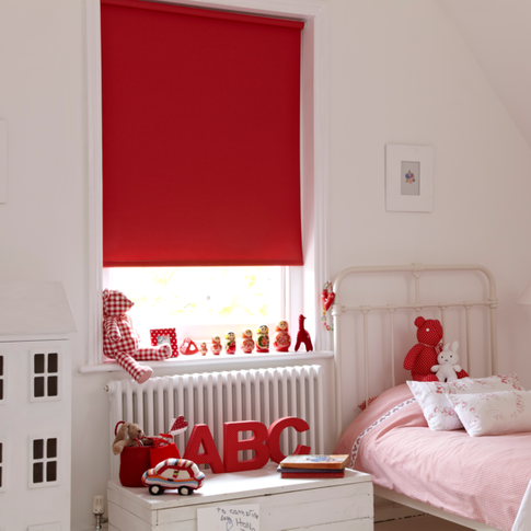 Acacia red roller blind 
