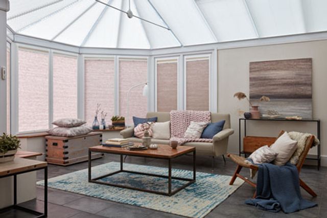 Conservatory with Day and Night transition blinds