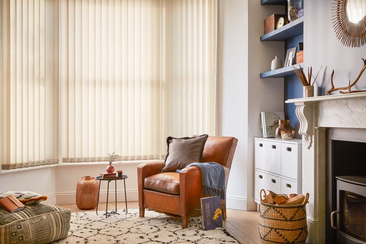 How to Dress Bay Windows with Vertical Blinds Hillarys