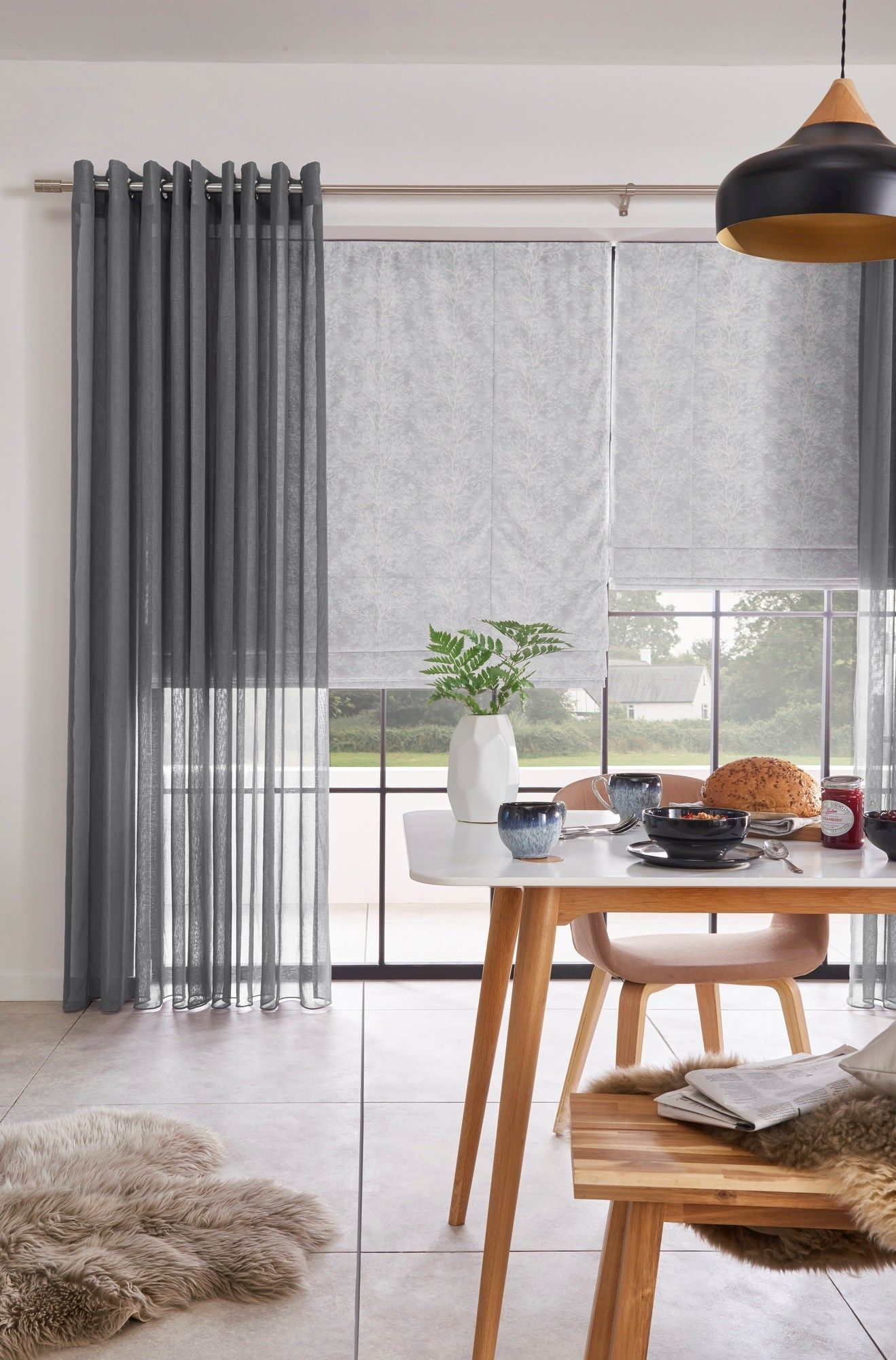 voile kitchen curtains