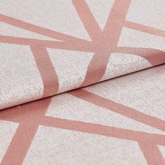 Dimension Rose Quartz swatch fabric is designed with blush coloured material with geometric lines of pink that repeat throughout the entire design