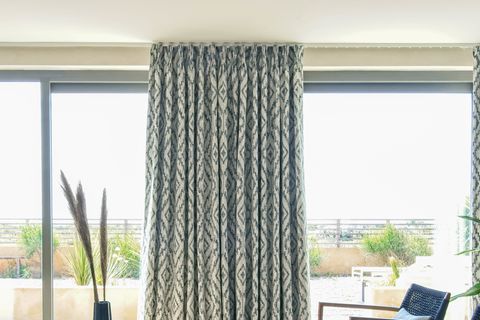 Alto indigo curtains in a living room