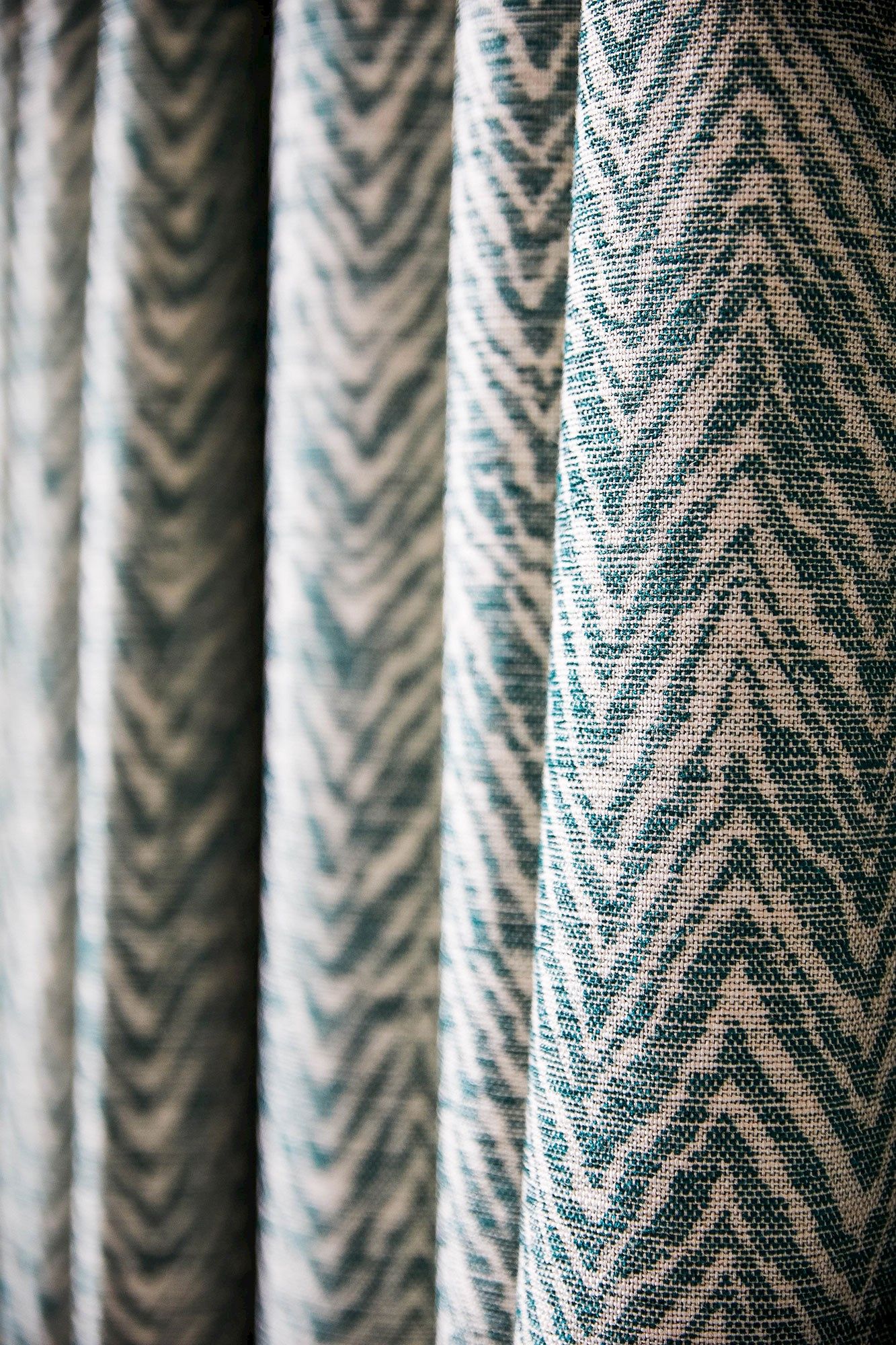 curtains teal