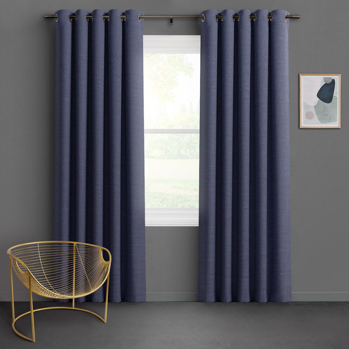 Allure Midnight Curtains Hillarys