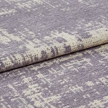 White coloured fabric that has a textured layer in a lilac tone