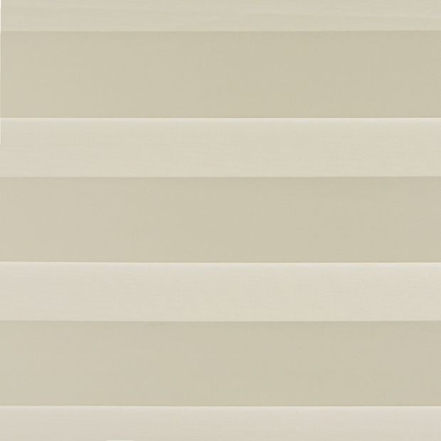 Dusk Cream Dimout swatch is a deep, homely cream tone, alternating between sheer stripes