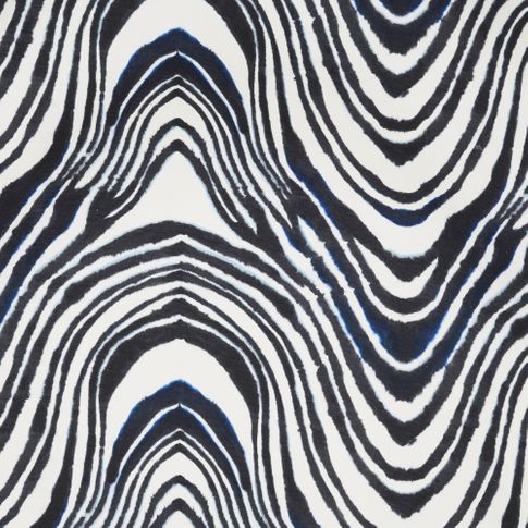Zebra print fabric swatch in living etc range