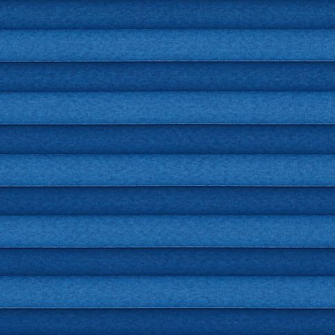 Blue plain  swatch for pleated blinds