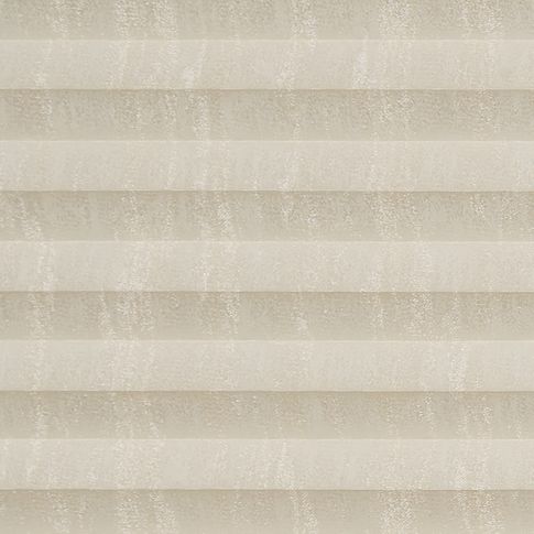 Pearl cream with shiny effect patterned  swatch for pleated blinds