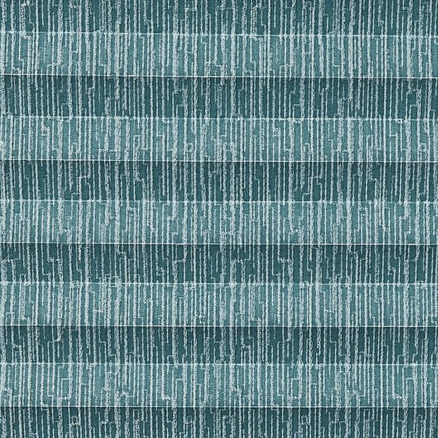 Green and light grey patterned  swatch for pleated blinds