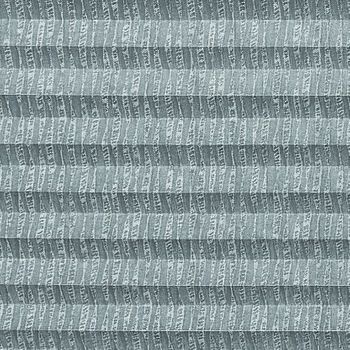 Grey swatch  for pleated blinds featuring ribbon print