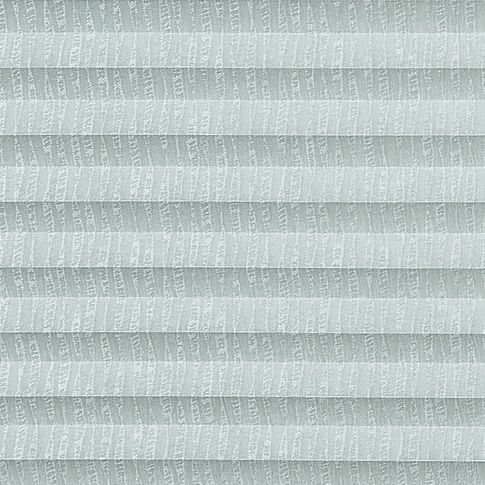 Silver swatch  for pleated blinds featuring ribbon print