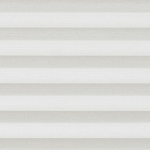 White shimmer swatch for pleated blinds