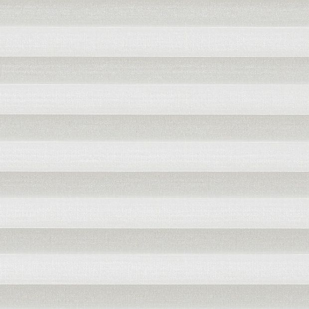 White shimmer swatch for pleated blinds