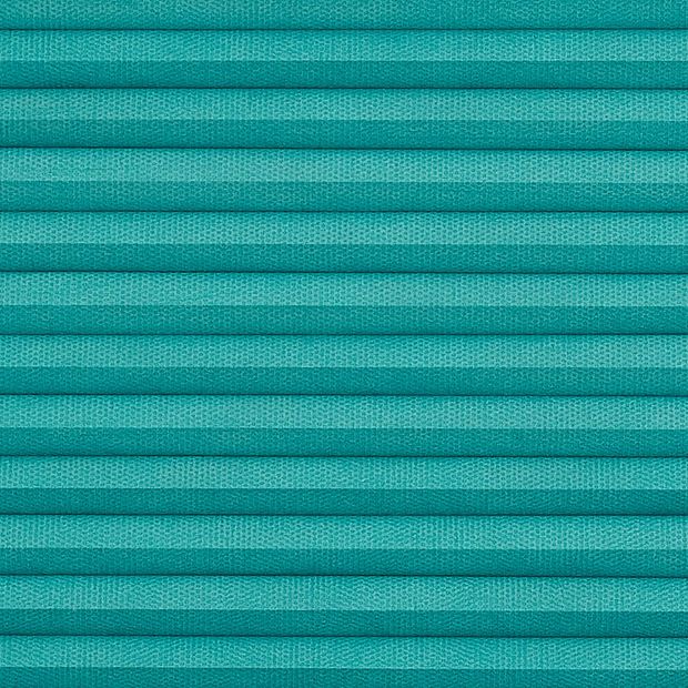 ThermaShade Turquoise swatch is a turqoise shade with a thermal honeycomb design