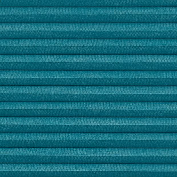 Thermashade blackout turquoise swatch for pleated blinds