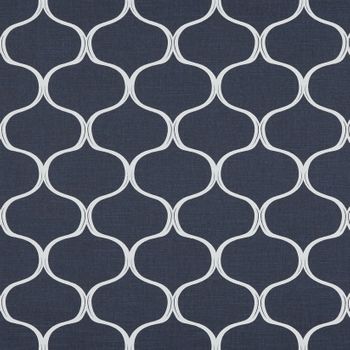 Tapestry Indigo roller blind fabric swatch