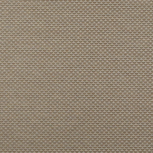 brown and beige swatch fabric with a repeating triangle pattern