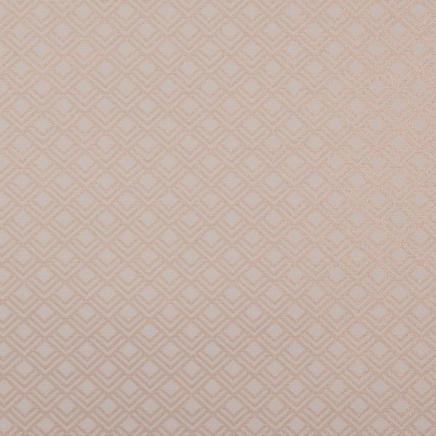 Milan Copper swatch features a silver shade inside a jacquard pattern cut out of copper