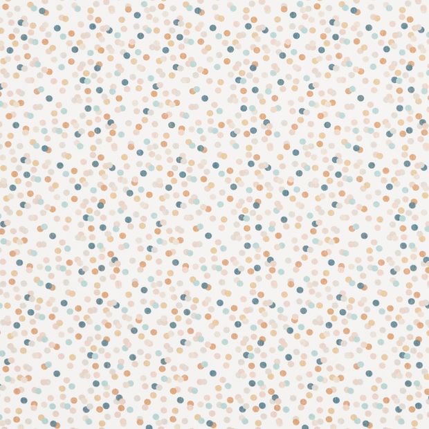 Milo Blackout Sherbert swatch is an assortment of vivid coloured dots on a white background
