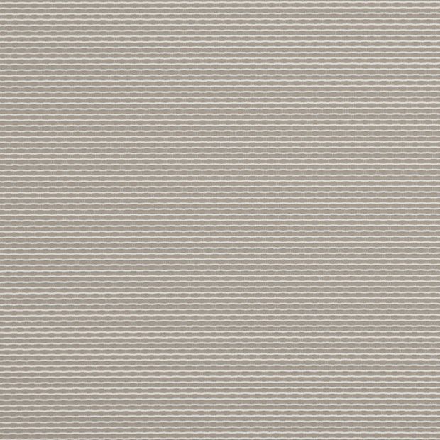 Nolan Sand swatch is a light grey shade with a horizontal wave pattern in white