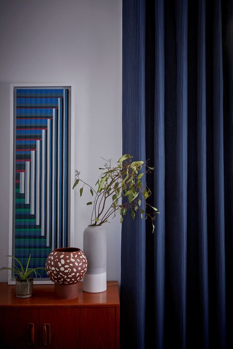 Striped Curtains Made To Measure, Navy Blue And White Striped Curtains Uk