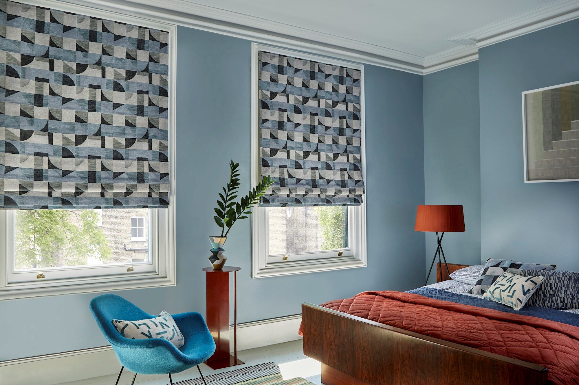 Blue Roman Blinds Roman Blinds Hillarys