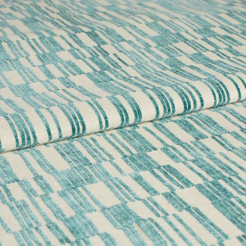 margo selby roman curtains swatch of folded lora teal