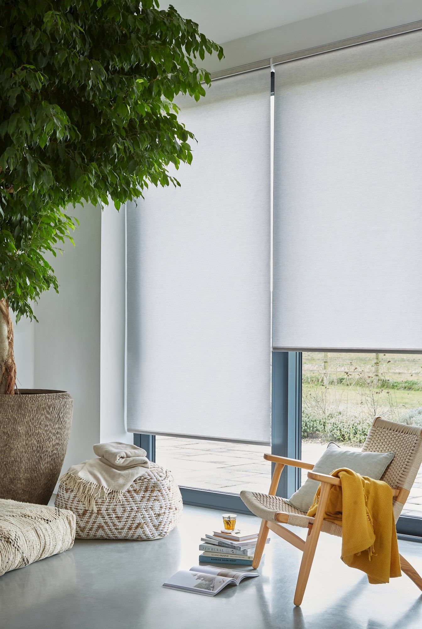 Living room deals roller blinds