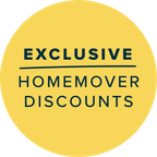 Exclusive Homemover Discounts in a yellow roundel