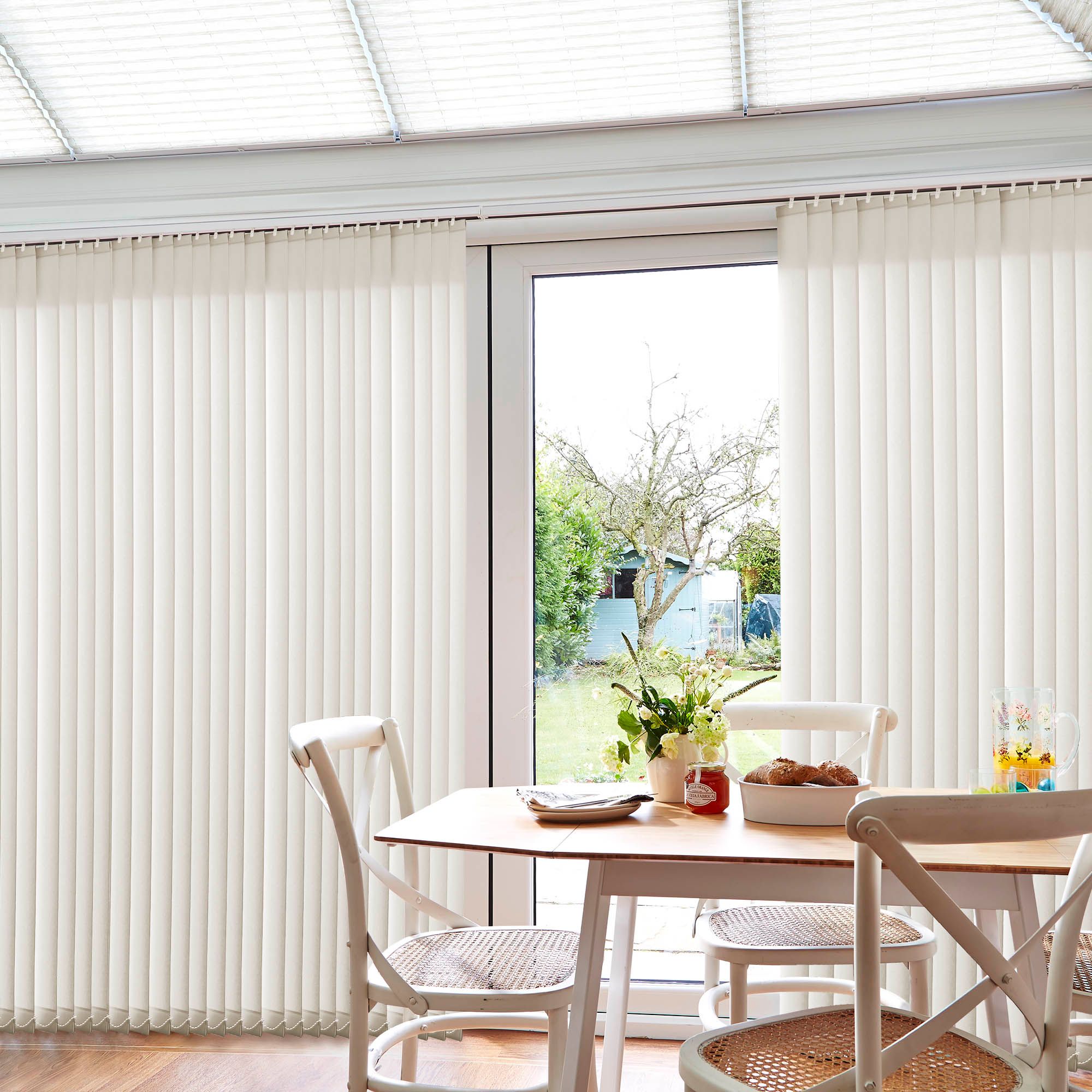 Canterbury Cream Conservatory Vertical Blind Hillarys