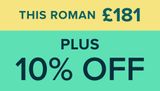 This Roman £181 plus 10% off
