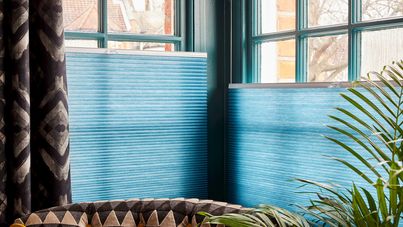 thermashade teal pleated top down bottom up blinds 