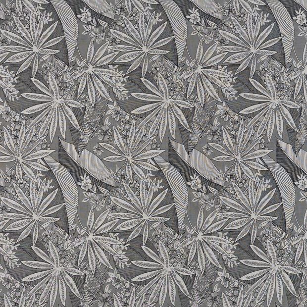 Flat swatch fabric of Diva Charcoal Grey
