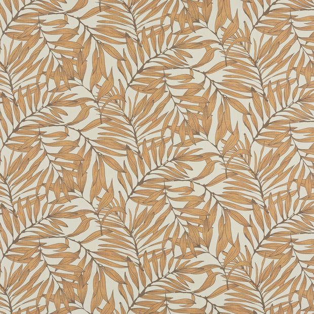 Flat swatch fabric of Laurel Rust Orange