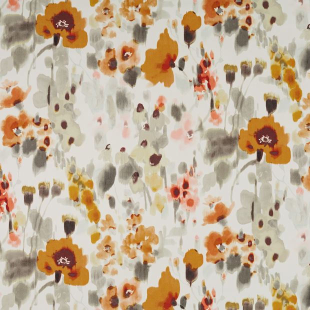 Flat swatch fabric of Livia Jaffa Orange