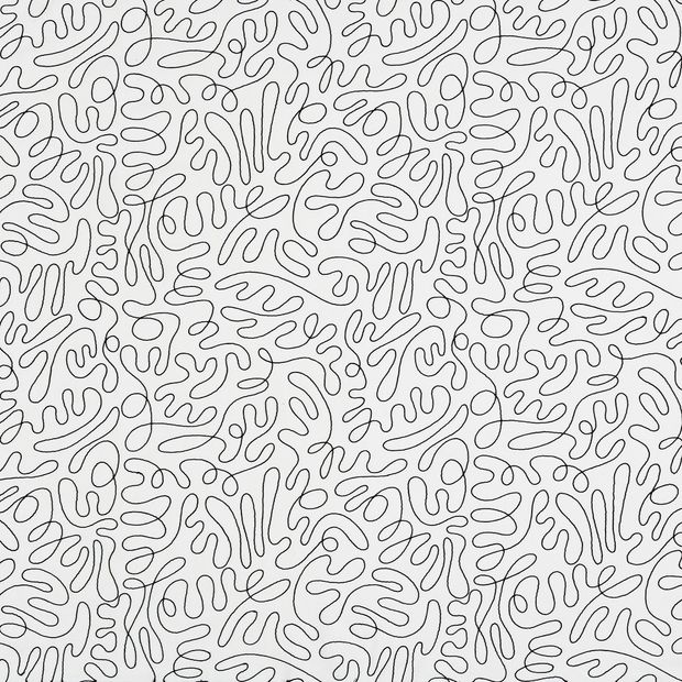 Flat swatch fabric of Matisse Mono White